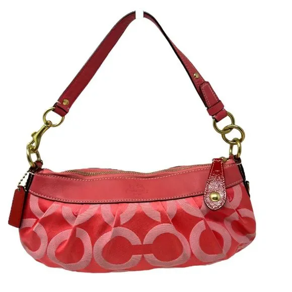 Coach | Bags | Coach Purse Madison Op Art Signature Pink